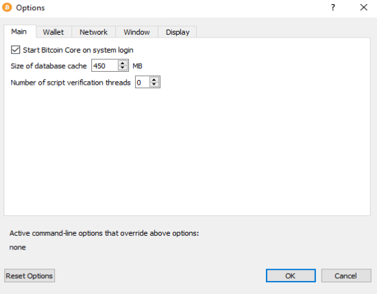 Choosing to start ikhcoin Core at login